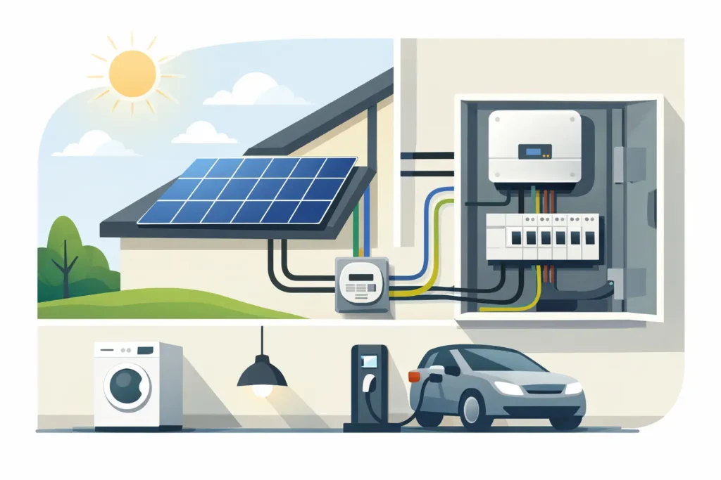 Zonnepanelen aansluiten meterkast: zo zit het