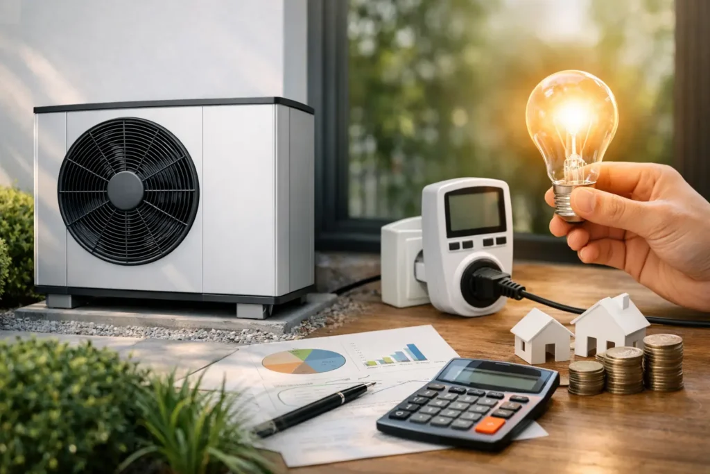 Warmtepomp stroomverbruik berekenen